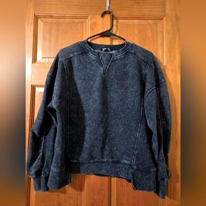 Black stone wash sweater
